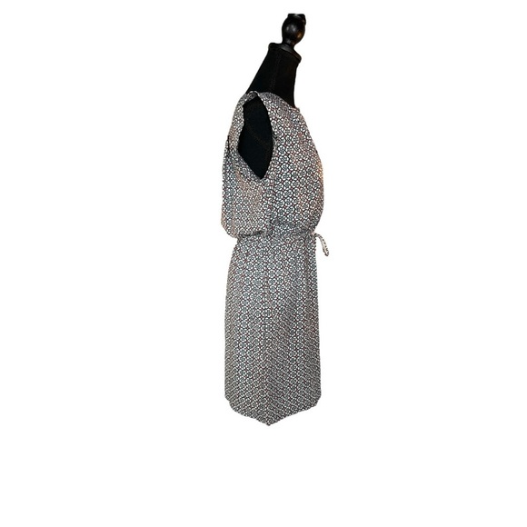 Loft Pink and Gray Tie Waist Dress Size SP - Picture 5 of 8